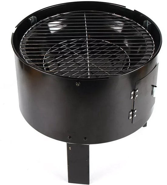 uJOY Houtskool barbecue - 3 in 1 - 2-laags - Houtskoolgrill - Multifunctioneel - Met thermometer - Draagbaar - Zwart van Merkloos — afbeelding 4