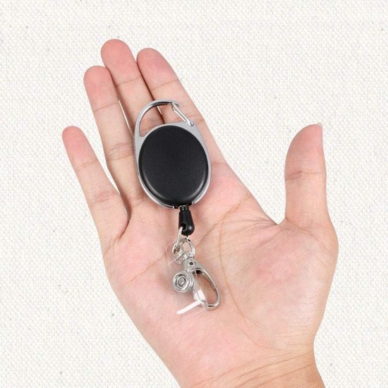 Badge Reel Set van 3 Stuks - Retractable Badge Holder met Sleutelhanger en ID Kaart Clip voor Werk en Evenementen van Merkloos — afbeelding 5