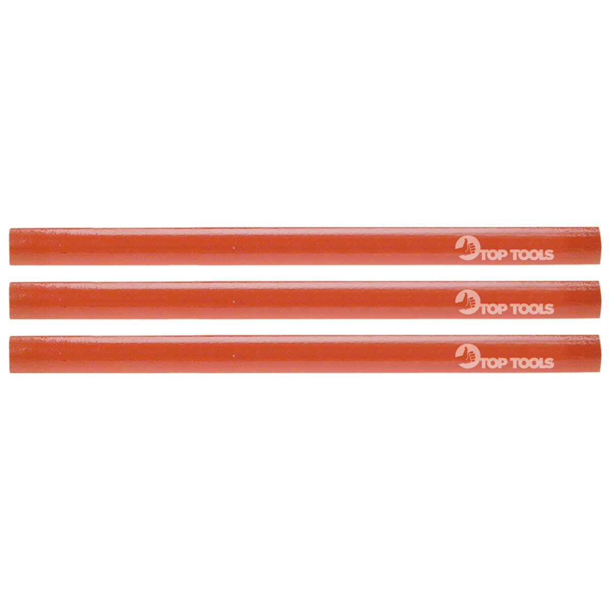 Top Tools - Houtbewerking Potloden - Set van 3 - 180mm - Platte Constructie