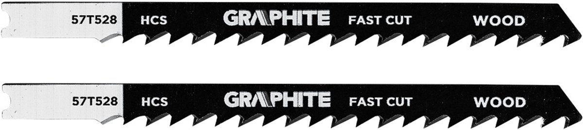 GRAPHITE - Figuurzaagblad - 6 TPI - U-type HCS - Zgrubne cięcie