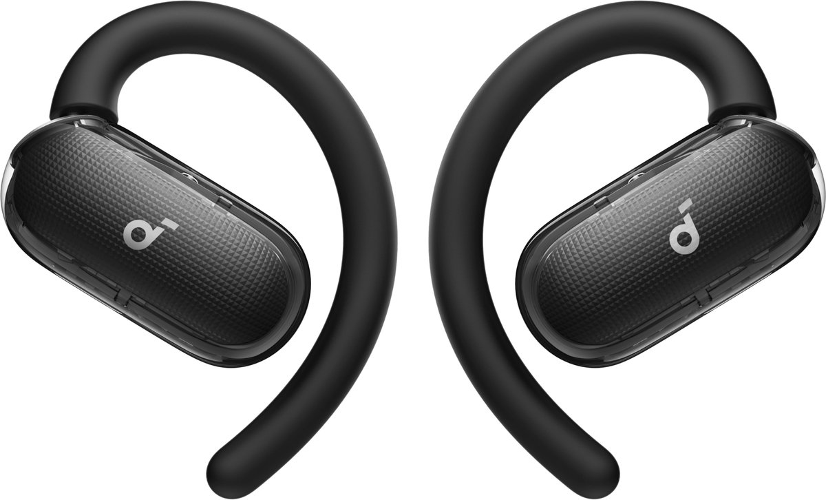 Soundcore V40i by Anker, open-ear hoofdtelefoon, kristalhelder ontwerp, 4 verstelbare standen voor een goede pasvorm in elk oor, 2x diepere bas, IP55, 21 uur afspeeltijd, duidelijke AI-gesprekken, Bluetooth 5.4, app-bediening — afbeelding 4