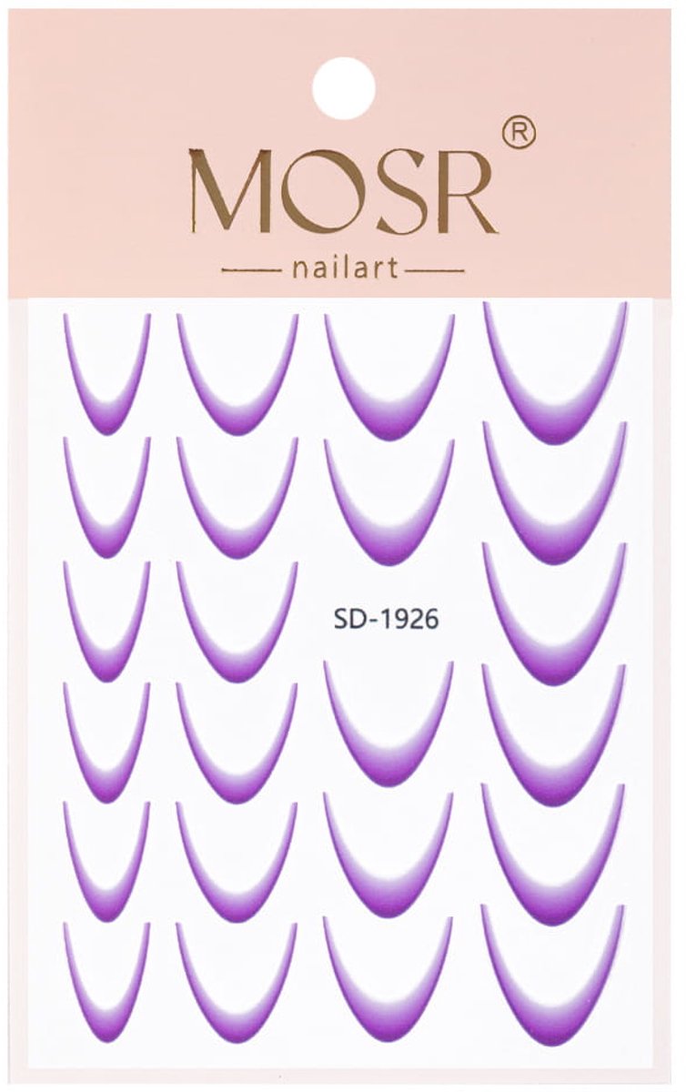 GNB-LAB Ombre-Stickers - Zelfklevend - 23 Stuks - Paars - SD-1926