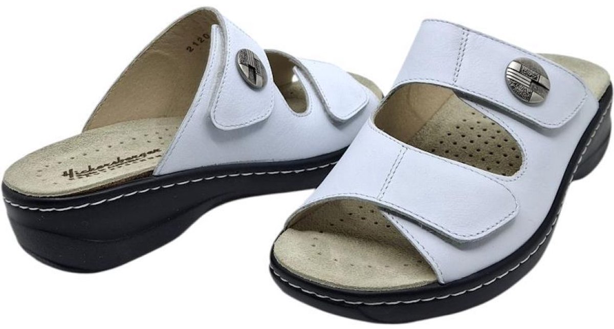 Hickersberger 2120 Milano weiss | dames slipper steunzolen