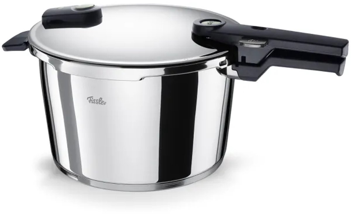 Fissler Vitaquick Elemental Snelkookpan Saliegroen 8 Liter – RVS – Inductie Geschikt