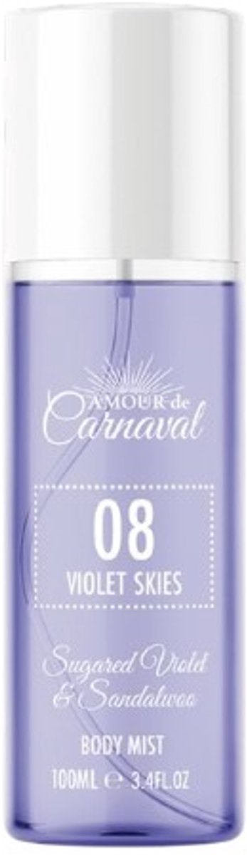 Amour de Carnaval 08 Violet Skies Body Mist – Sugared Violet & Sandalwood – 100 ml