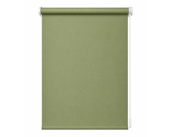 Madecostore Rolgordijn Verduisterend 100% Blackout – 72,5x150 cm – Groen – Zonder Boren – Mini Roll – Raamdecoratie