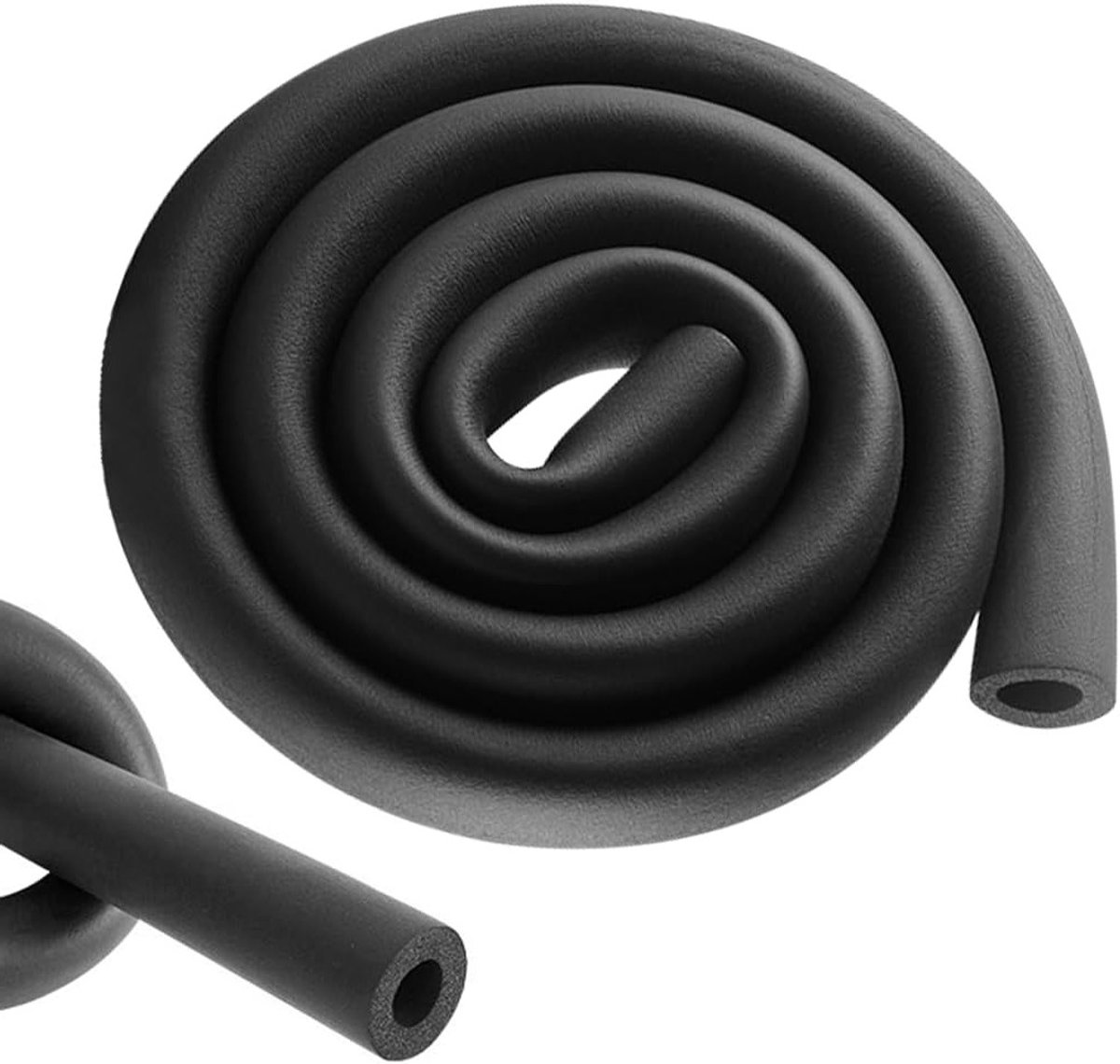 Buisisolatie van schuim voor verwarmingsbuizen, 1,8 m lang, 9 mm dik, Ø 22 mm, zwart, ideaal voor sanitair en buitengebruik