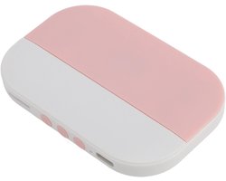 Slaapondersteunende speaker voor onder het kussen, draagbare slaapondersteunende speaker met beengeleiding en stereobas, draagbare Bluetooth-speaker met volumeregeling, geschikt voor zijslapers (roze).