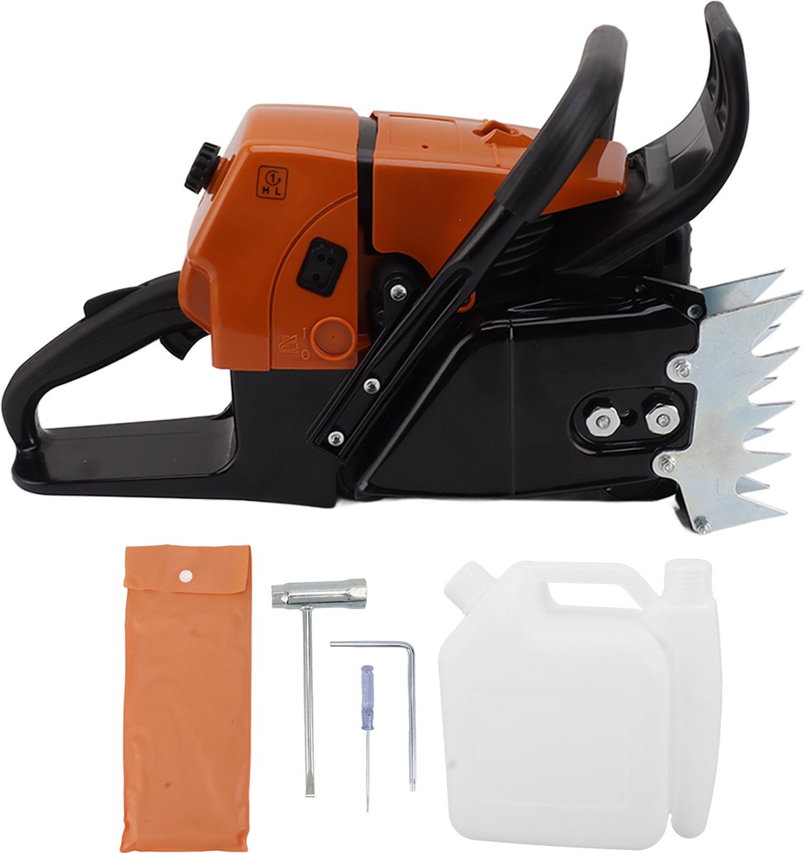 G660 benzinekettingzaagmotor met ergonomische handgreep, kunststof en ijzeren behuizing, snellere start, snelstopfunctie, accessoire voor kettingzaagmotor