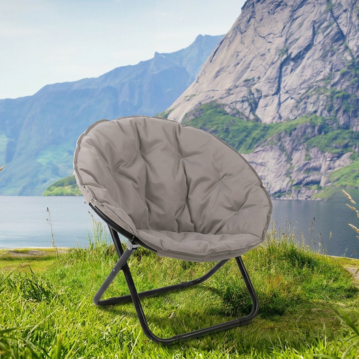 “LE ATLANTIS” Set van 4 love seats Taupe Ø82 x H75 cm