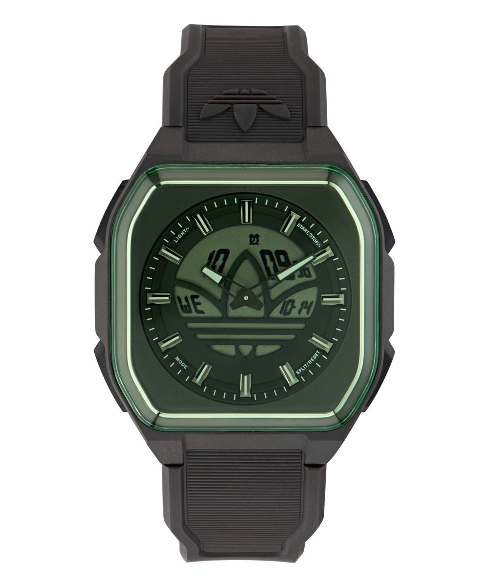 Adidas Originals City Tech Six AOFH26018 Horloge - Resin - Zwart - Ø 45 mm