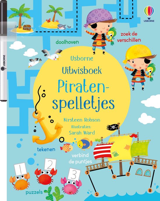 Uitwisboek 1 - Piratenspelletjes - cover