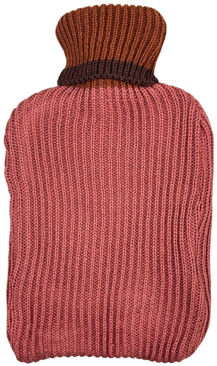 Blokker Warmtekruik Met Gebreide Hoes 2 Liter Rood