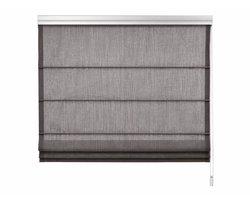 Vouwgordijn 45x180 cm – Heytens Store Bateau Voile Structuur – Lichtdoorlatend – Met Auto-Stop Mechanisme – Bruin