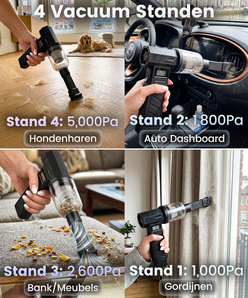 ProTrue ProTrue Air Duster Kruimeldief - afbeelding 2