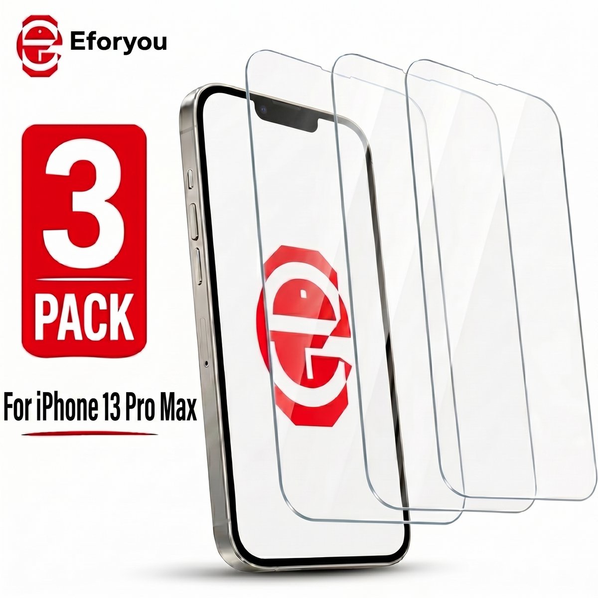 Tempered glass screenprotector voor iPhone 13 Pro Max / iPhone 14 Plus - Transparant