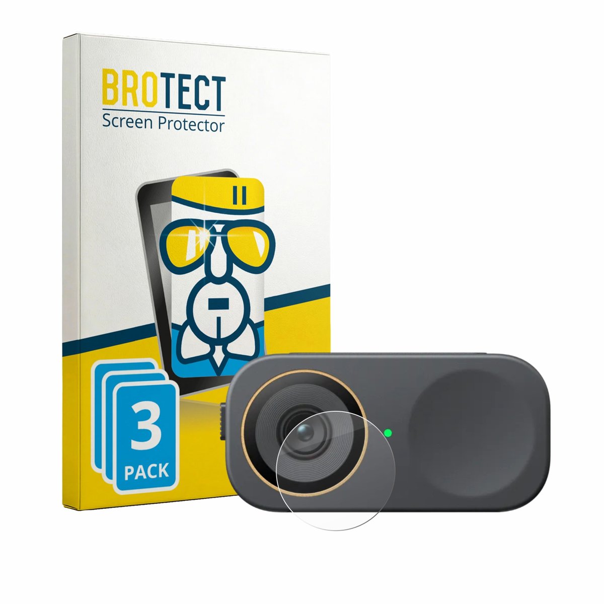 Screenprotector 3 Stuks voor Insta360 Link 2C Pro (Lens) Beschermglas transparant