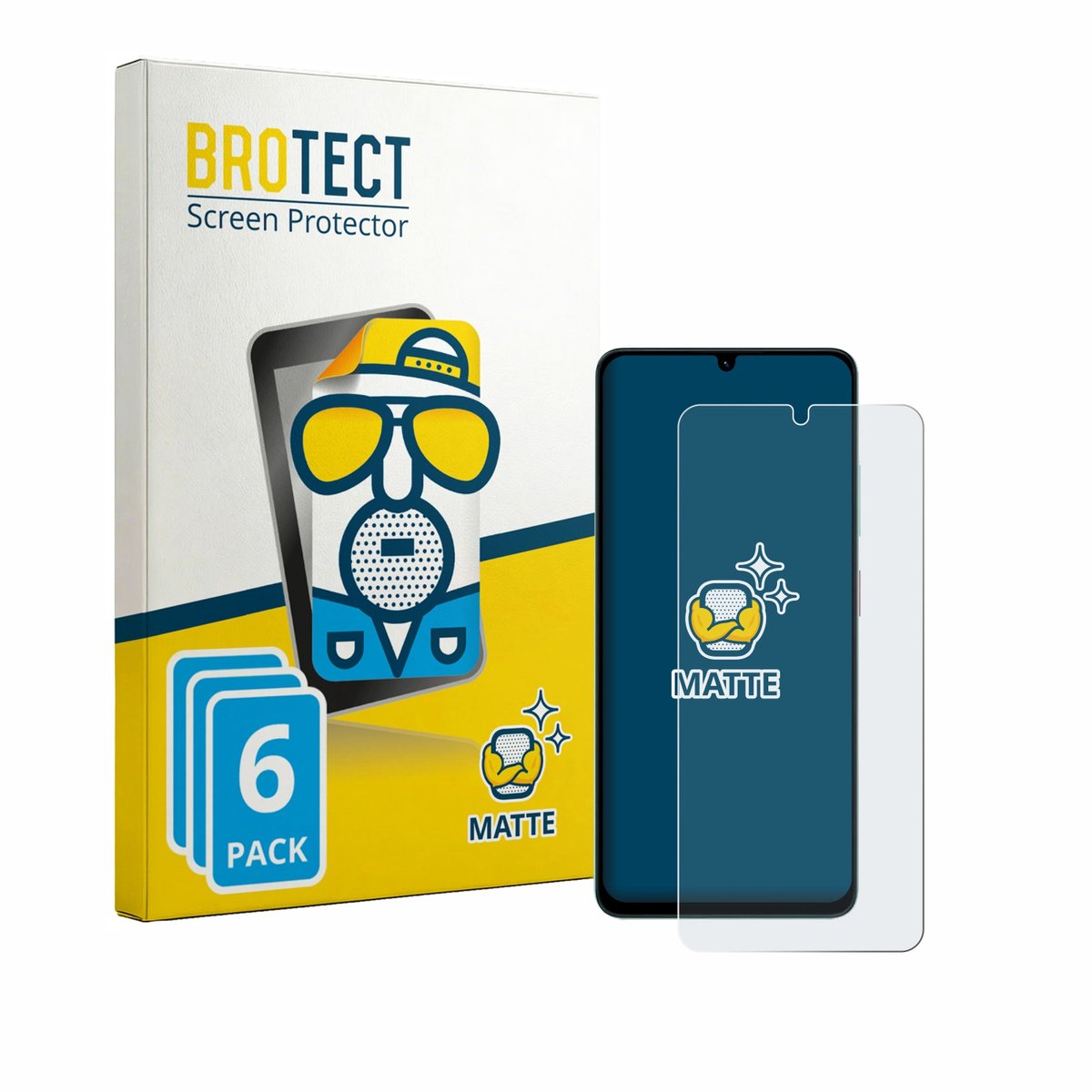 BROTECT - Screenprotector voor ZTE Blade A36 - Folie Beschermfolie matte 6 Stuks