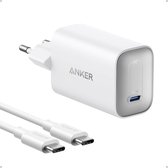 Anker Nano 100W USB-C oplader - voor laptop, smartphone en meer - incl. 1.8m USB-C kabel WIT
