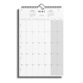 Wandkalender 2026 - Maandelijkse bureaukalender oktober 2025 tot