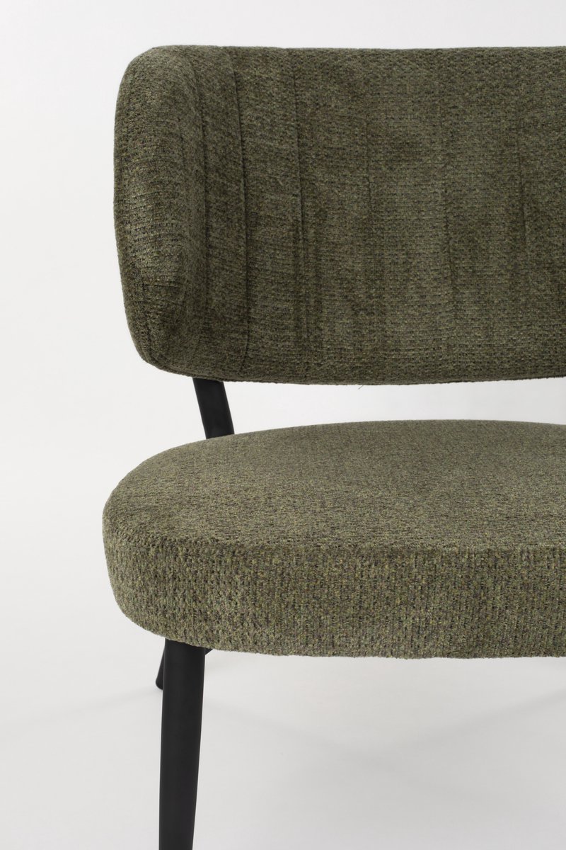 Novel Collection - Fauteuil Sanne - Groen - 72x62x76 cm