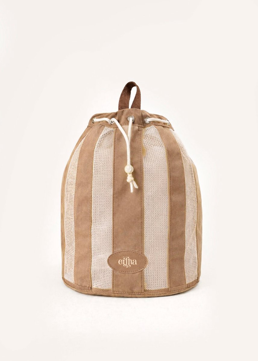 Mrs Ertha Beach Net Rugzak/Strandrugzak - 38x33x24cm - Ambar