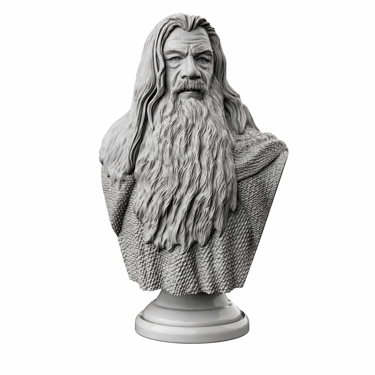 Gandalf Beeld 15 Cm - Lord Of The Rings Decoratie - Fantasy Verzamelobject - Woondecoratie Kunstbeeld - Cadeau Voor Fans - Film Merchandise - Grijs