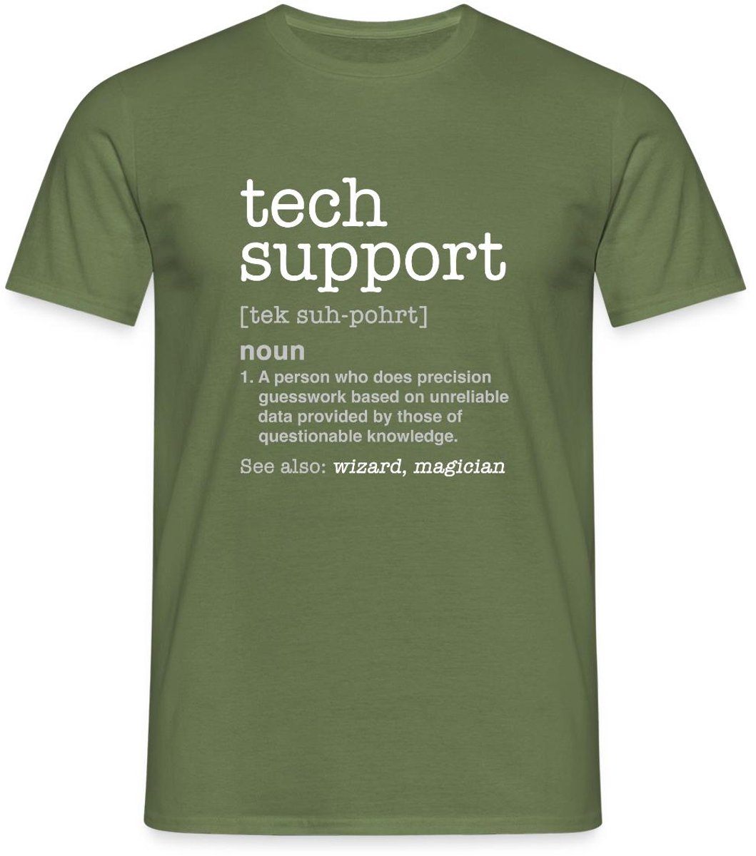 Tech Support Definitie T-Shirt Heren