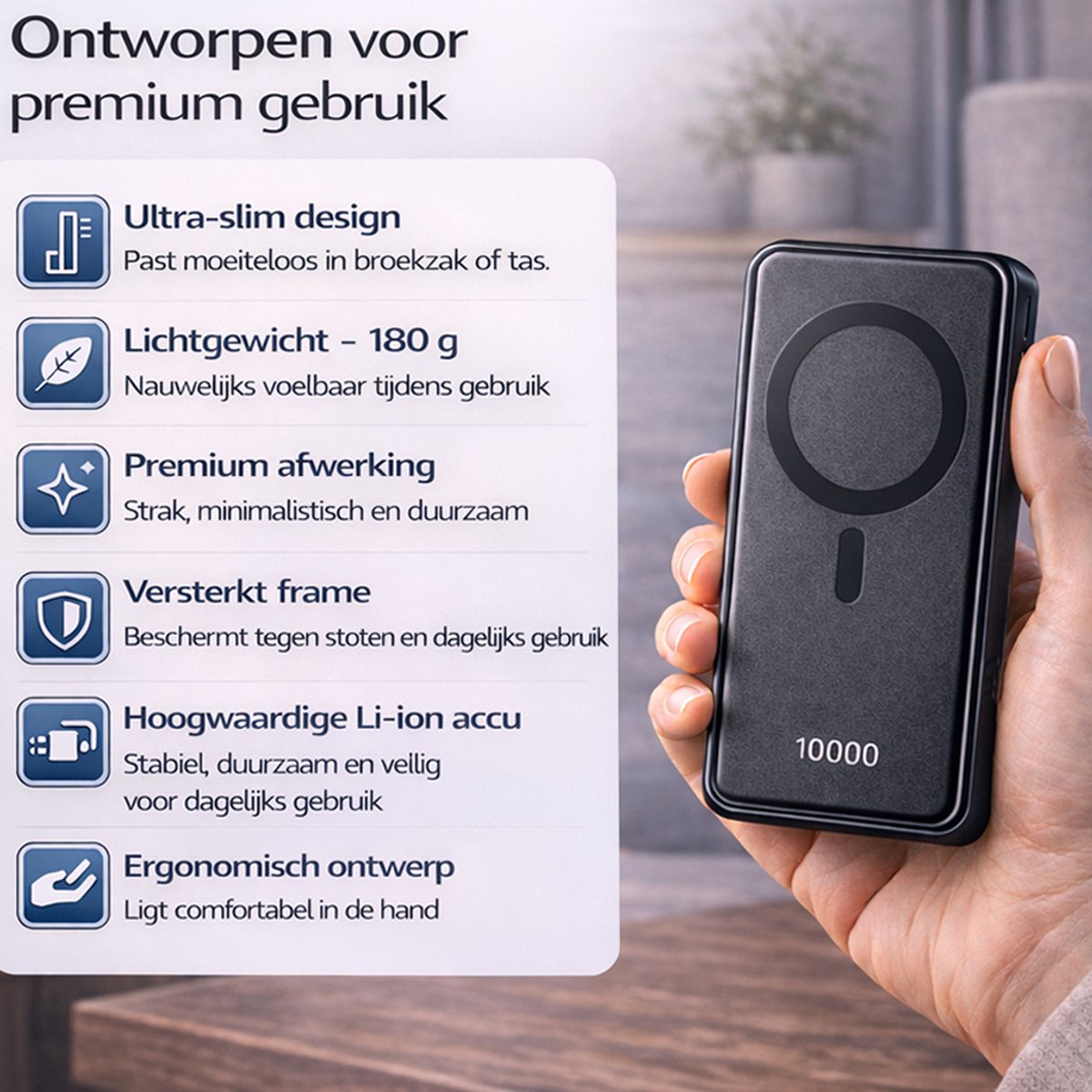 Phonergy iBuilt - Powerbank - Powerbank 10000 mAh - afbeelding 2