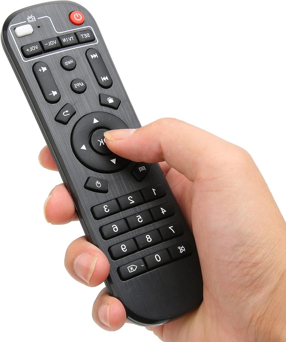 Multifunctionele Vervangende Afstandsbediening voor TV Box met Grote Knoppen - Geschikt voor H96 PRO, H96 MAX en X96