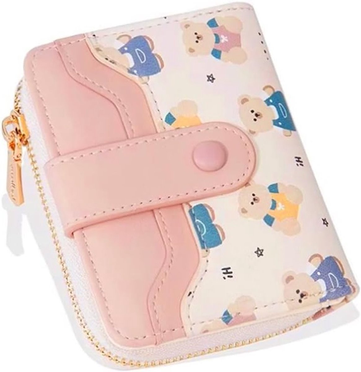 Schattige kleine berenhandtas van PU-leer, ideale tas voor vrouwen en kinderen, met rits en compact design