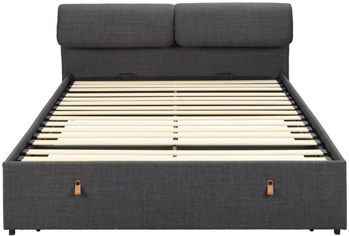 Giga Living Bed Dawson Basel Donkergrijs - Giga Living Lichtgrijs