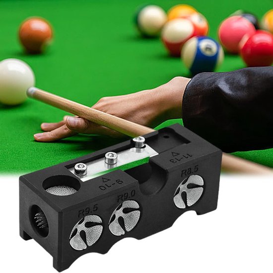 Allecta- Reparatie Tool voor Biljart Cues - Onderhoud - Multifunctioneel - Accessoires - Reparatie Onderdelen - Stick 11-in-1 - Cue Tip Shaper - Biljart - Club Reinigen - Reparateurs - Stick Onderhoud en Reparaties - Geschikt voor Biljartkeus - Zwart van Allecta — afbeelding 2