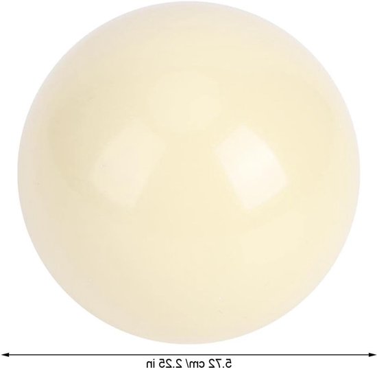 Witte biljartballen set van 2 stuks, 5.8 cm, ideaal voor pool en snooker training, recreatieve spellen en sportactiviteiten — afbeelding 4