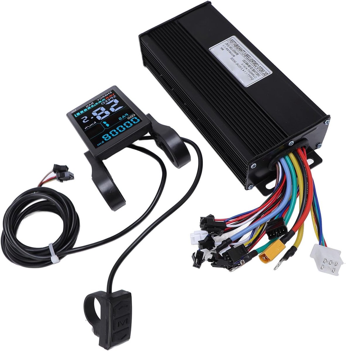 Elektrische Controller Kit voor 36V, 48V, 52V Motoren - 1500W 2000W Sine Wave met LCD Display en Achtergrondverlichting voor Borstelloze Motoren