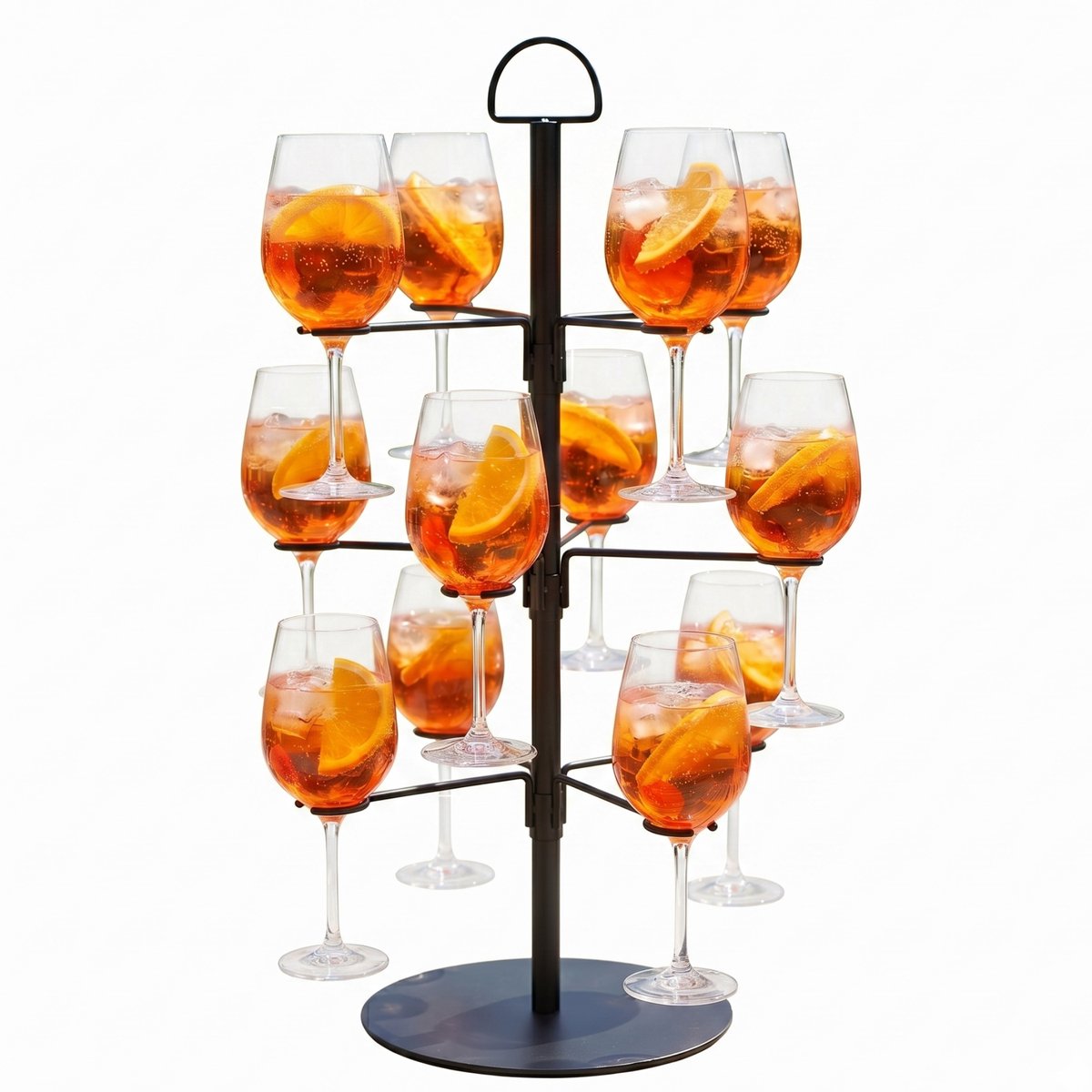 Cocktail Boom Zwart - Etagère 12 Glazen - Drankpresentatie - Gin & Cocktail Standaard - Prostec