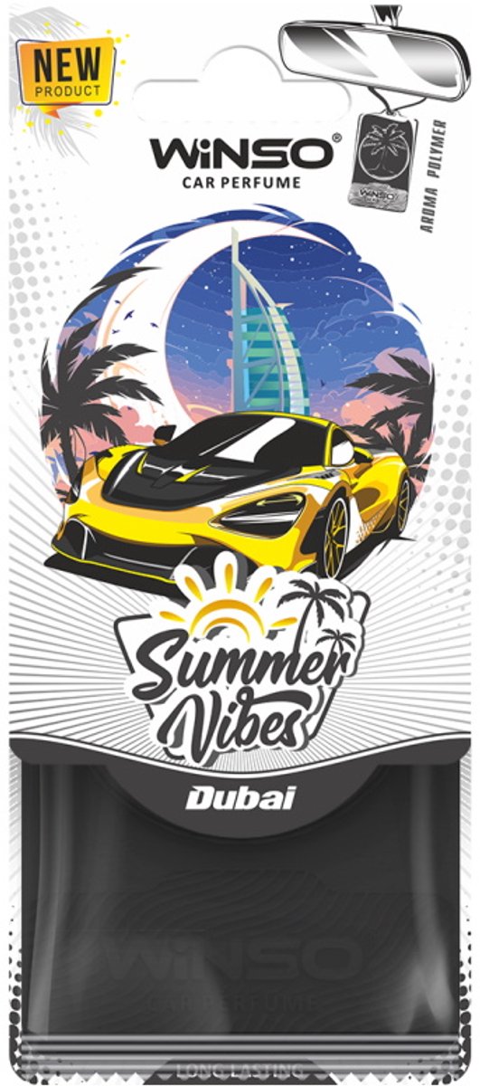 Car Airfreshner Polymeer - Summer Vibes - Dubai