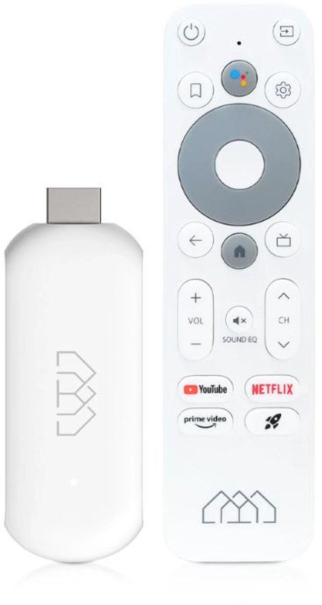 Homatics Stick HD – Android TV Streaming Stick – Full HD – 32GB – Google Cast – Hey Google