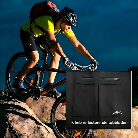 Mountainbike Onderbroek Heren - Fiets Ondergoed met Zeem & 4D Gel Pad - Shockproof MTB Sportbroek - Ademend Mesh - Zwart/Blauw S - 4 Taschen - Schnelltrocknend — afbeelding 2