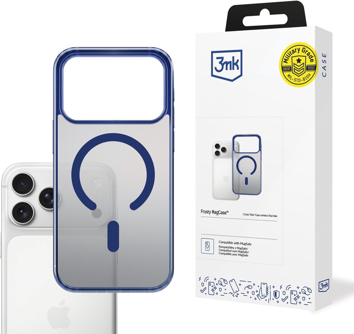 3Mk Frosty Magcase Voor Apple Iphone 17 Pro Met Systeembeveiliging