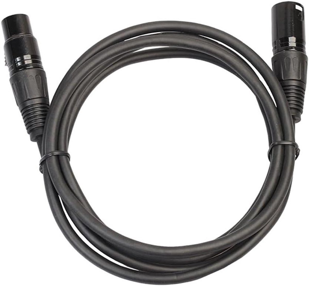 XLR Audiokabel - Microfoon Kabel - Muziek Opnemen - Robuuste Connectoren - 3 Meter - Zwart