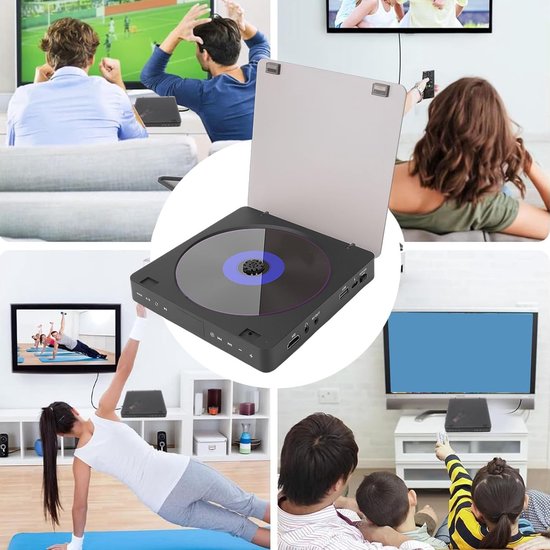 Dvd Speler - Regiovrij Speler - Films Kijken - Foutcorrectie - 15.1 cm - Zwart — afbeelding 5