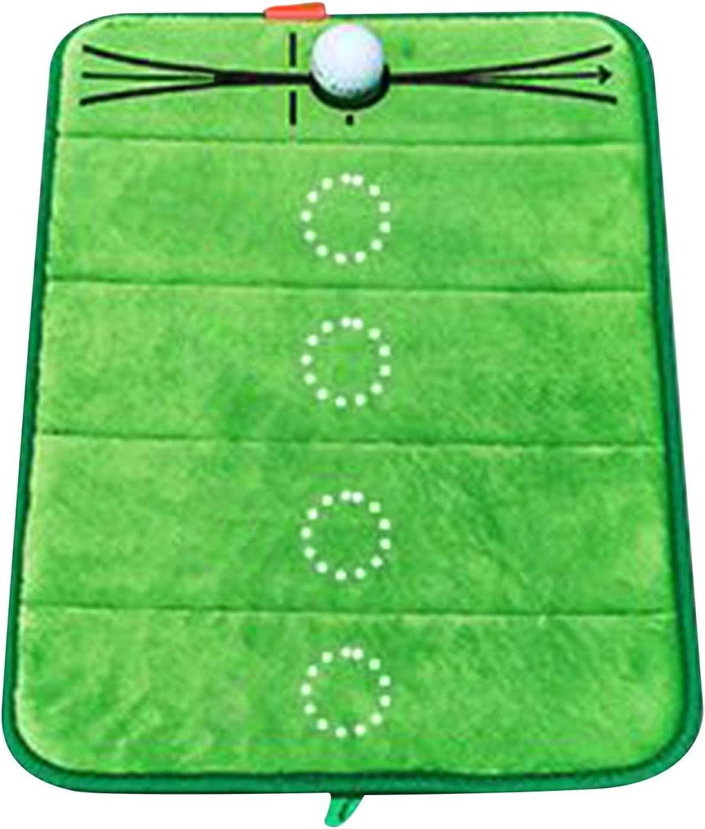 Golf Trainingsmat - Oefenmat Schommelpad - Golf Swing Oefenen - Realistisch Gras - 50x35 cm - Meerkleurig