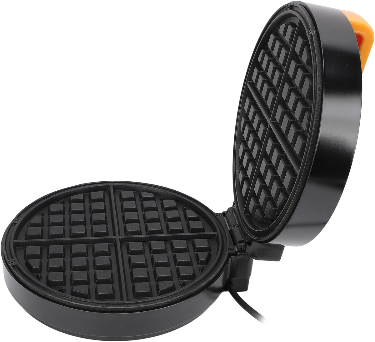 Dubbelzijdig Wafelijzer - Mini Wafelmaker - Thuis Bakken - Gelijkmatige Verwarming - 1400 W - Zwart — cadeau in Kookcadeaus - foto 2