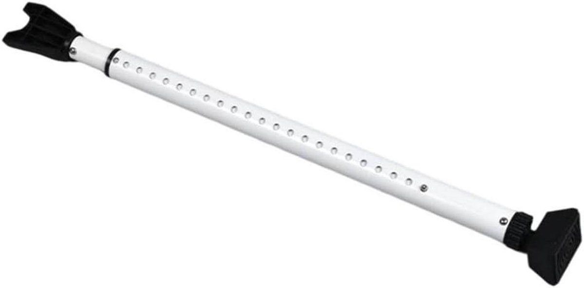 Beveiligingsstang - Deurstopper Steun - Extra Beveiliging - Telescopisch Verstelbaar - 59-125cm - Wit