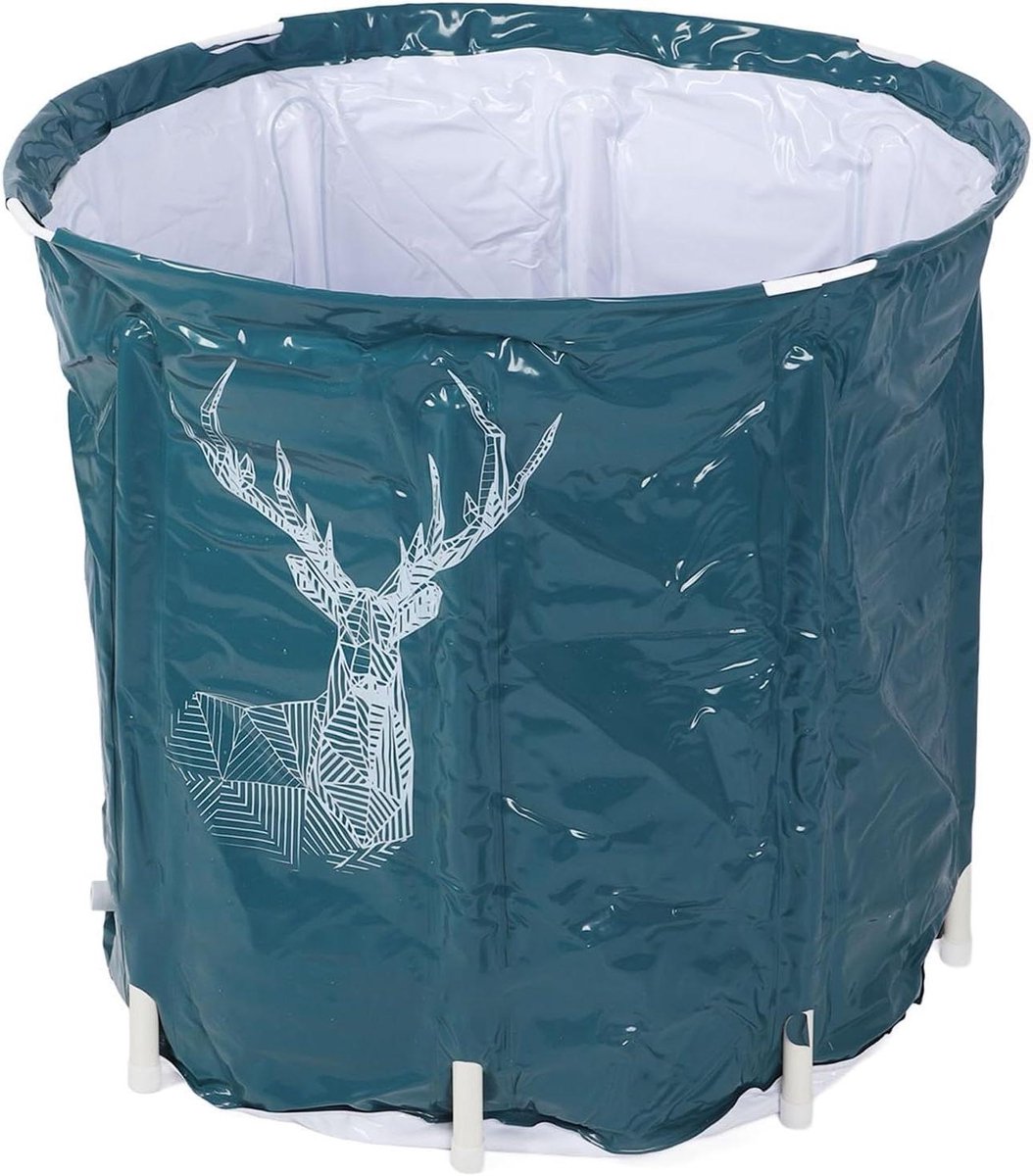 Opvouwbare Badkuip - Draagbaar SPA bad - Ontspanning thuis - Grote capaciteit - 80 Liter - Blauw