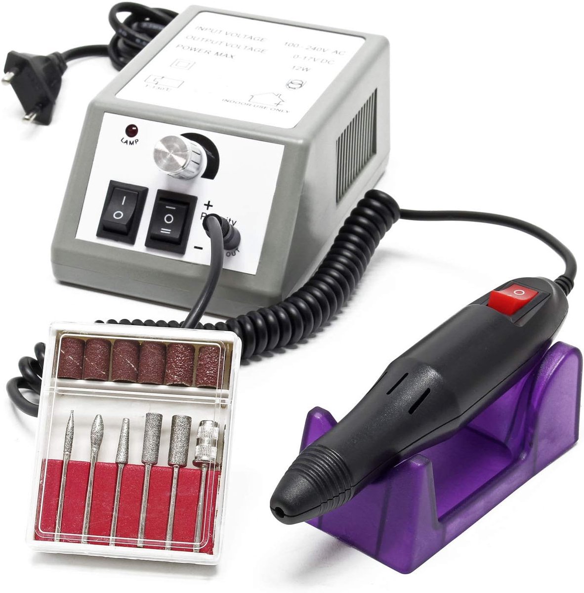 Nagelfrees Elektrisch - Nagelvijl Set - Manicure Pedicure - 20.000 RPM - 6 Bits - Cosmetica