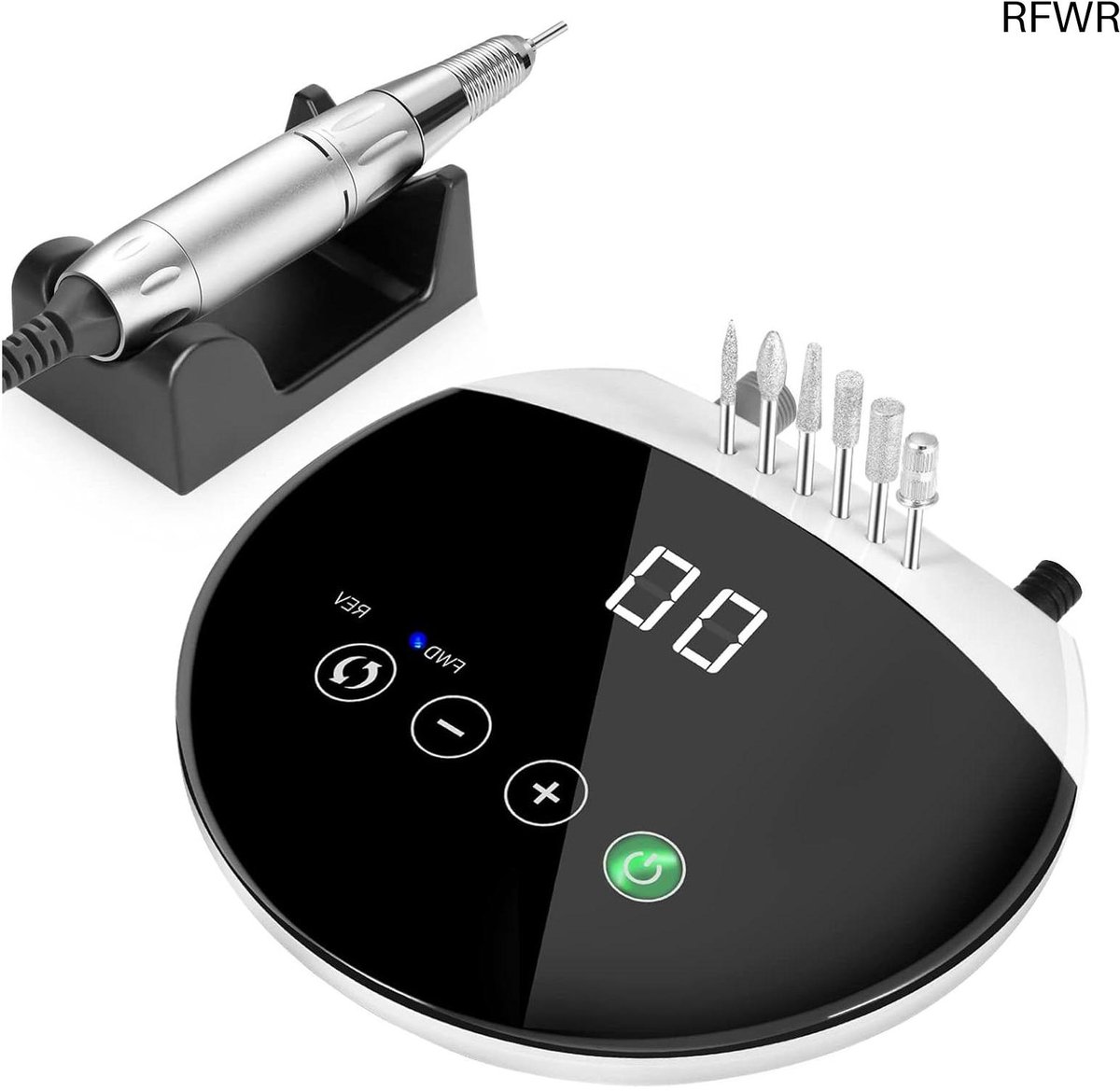 Nail Machine - Nagelvijl Set - Manicure Pedicure - 35000 RPM Instelbaar - 13 cm Lengte - Zilver