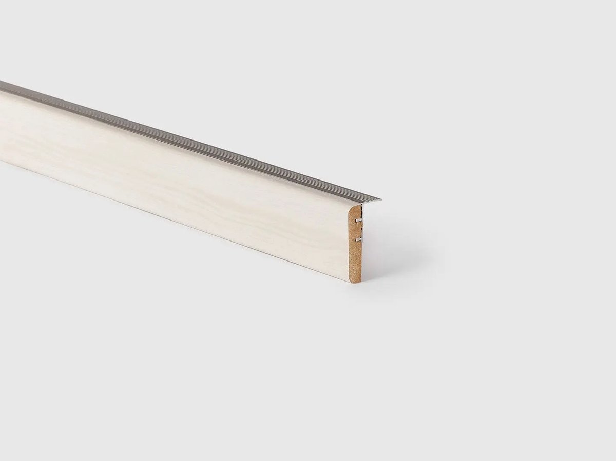 Maestro Overgangsprofiel Laminaat Witte Eik – 1300x56x12 mm | Traprenovatie