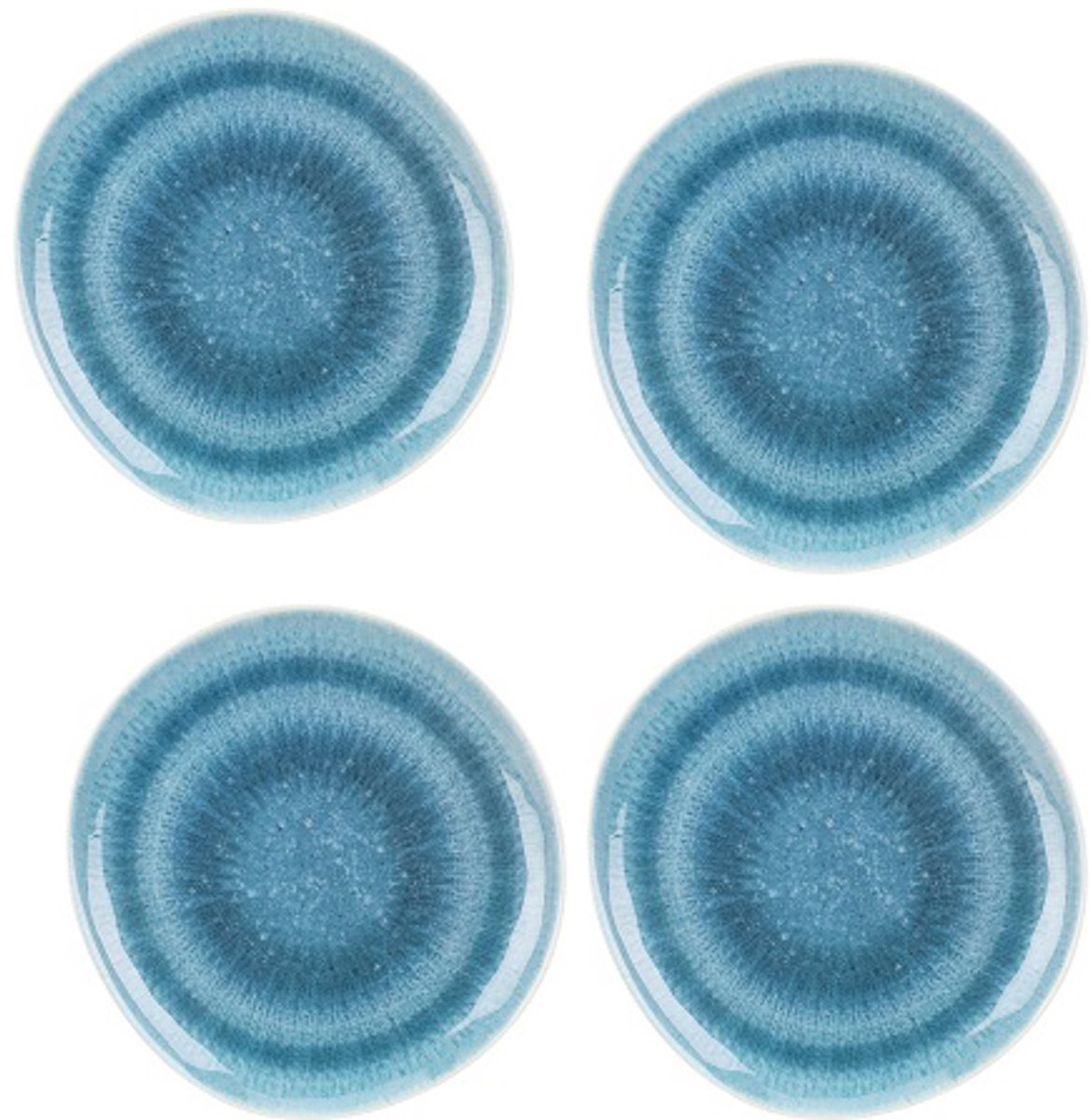 Excellent Houseware - borden - duurzame borden - per 4 stuks - serviesset